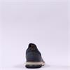 Rieker Men Elasticated Lace Slip On Shoe - Dark Brown Leather