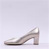 Gabor Helga Stacked Heel Court Shoe - Gold