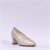 Gabor Helga Stacked Heel Court Shoe - Gold
