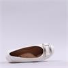 Gabor Raven Square Buckle Low Pomp - Latte Cream