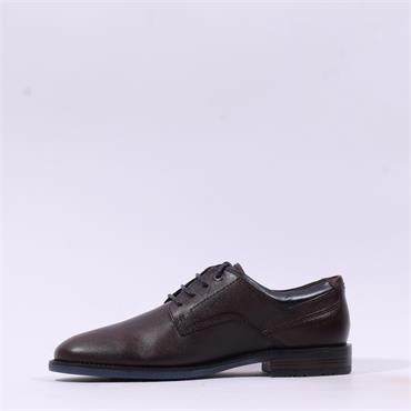 Marco Tozzi Men Sherman Laced Dress Shoe - Dark Brown Leather