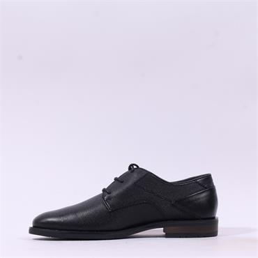 Marco Tozzi Men Sherman Derby Dress Shoe - Black Leather