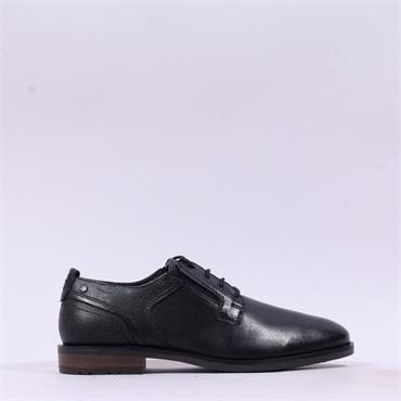 Marco Tozzi Men Sherman Dress Shoe - Black Leather