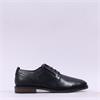 Marco Tozzi Men Sherman Dress Shoe - Black Leather