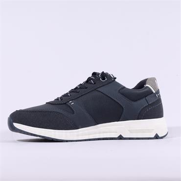 Marco Tozzi Men Regi Sidezip Trainer - Navy