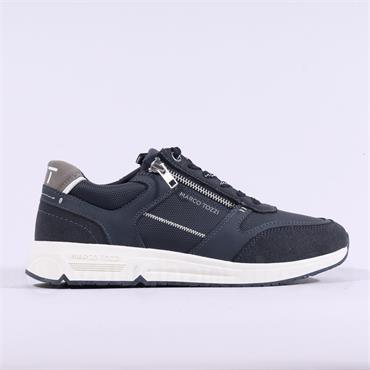 Marco Tozzi Men Regi Sidezip Trainer - Navy