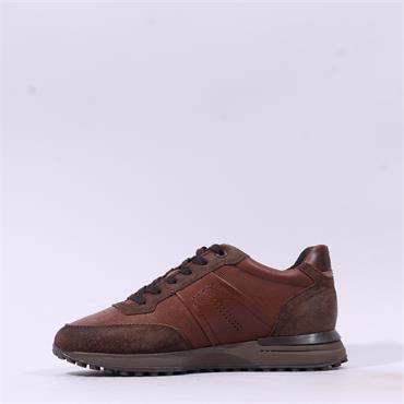 Marco Tozzi Men Fulham Laced Trainer - Brown Combi Leather