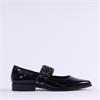 Marco Tozzi Apo Two Pin Mary Jane Pump - Black Patent