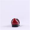 Marco Tozzi Apo Two Pin Mary Jane Pump - Dark Red Patent
