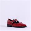 Marco Tozzi Apo Two Pin Mary Jane Pump - Dark Red Patent
