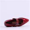 Marco Tozzi Apo Two Pin Mary Jane Pump - Dark Red Patent