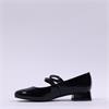 Marco Tozzi Wispar Mary Jane Block Heel - Black Patent