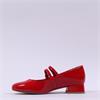 Marco Tozzi Wispar Mary Jane Block Heel - Red Patent