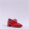 Marco Tozzi Wispar Mary Jane Block Heel - Red Patent