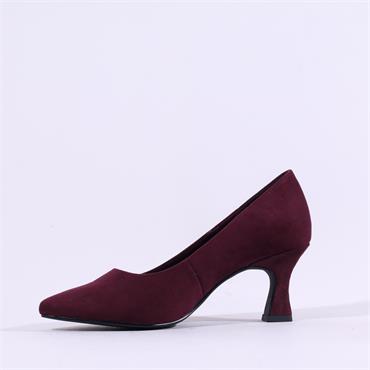 Marco Tozzi Nosca Pointed Toe Mid Heel - Mulberry