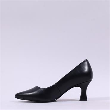 Marco Tozzi Nosca Pointed Toe Mid Heel - Black