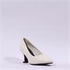 Marco Tozzi Nosca Pointed Toe Mid Heel - Cream