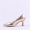 Marco Tozzi Nosca Pointed Toe Mid Heel - Gold
