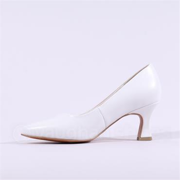 Marco Tozzi Nosca Pointed Toe Mid Heel - White