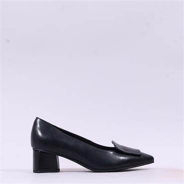 Marco Tozzi Carno Square Detail Heel - Black