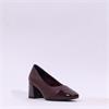 Marco Tozzi Bitto Toe Cap Block Heel - Bordeaux Combi