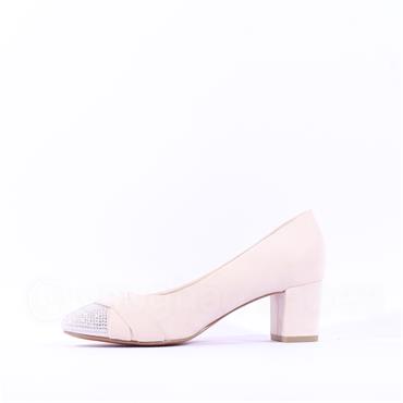 Marco Tozzi Walki Diamante Toe Heel - Cream