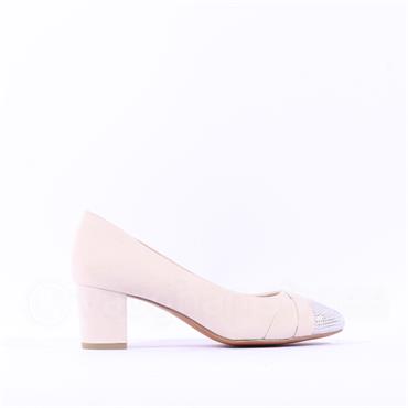 Marco Tozzi Walki Diamante Toe Heel - Cream