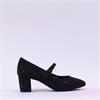 Marco Tozzi Walki Strap Block Heel - Black Glitter