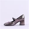 Marco Tozzi Fulla Block Heel Mary Jane - Pewter