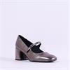 Marco Tozzi Fulla Block Heel Mary Jane - Pewter