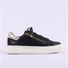 Marco Tozzi Ago Platform Sidezip Trainer - Black Combi