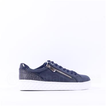 Marco Tozzi Ago Hex Sole Side Zip - Navy Combi