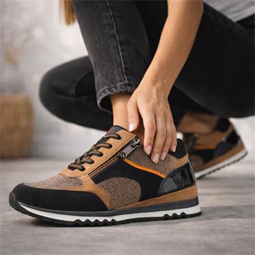 Marco Tozzi Bonallo Side Zip Trainer - Nut