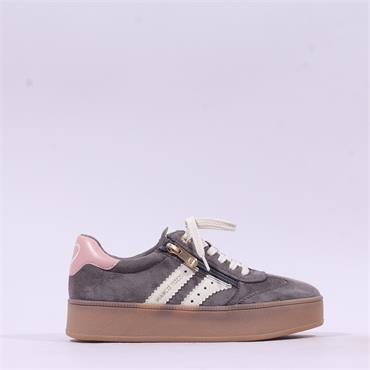 Marco Tozzi Bargi Side Zip Thick Gumsole - Dark Grey Combi