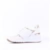 Marco Tozzi Magana Wedge Laced With Zip - White Gold