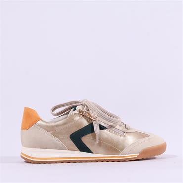 Marco Tozzi Grutti Side Zip Lace Trainer - Dune Combi