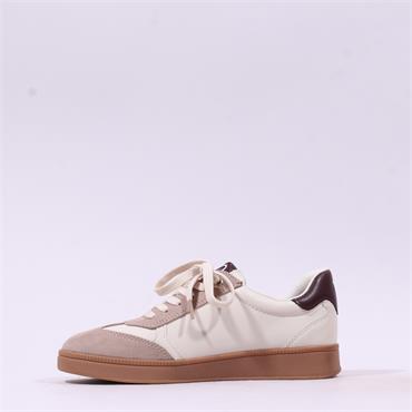 Marco Tozzi Bargi Sidezip Gum Trainer - Beige Bordo