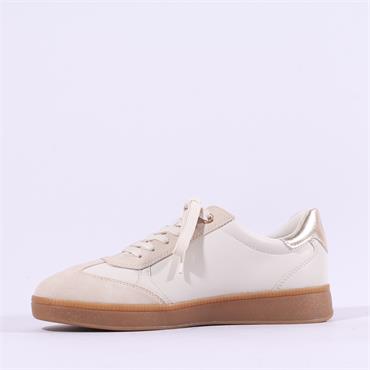 Marco Tozzi Bargi Sidezip Gum Trainer - Cream Gold