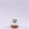 Marco Tozzi Bargi Sidezip Gum Trainer - White Gold