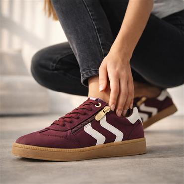 Marco Tozzi Bargi Sidezip Gum Trainer - Wine Combi