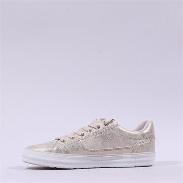 Marco Tozzi Regan Side-Zip Trainer - Champagne