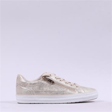 Marco Tozzi Regan Side-Zip Trainer - Champagne