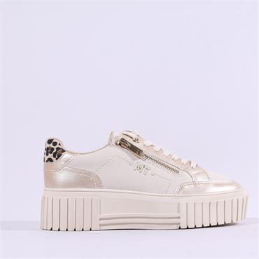 Marco Tozzi Unila Platform Trainer - Cream Combi