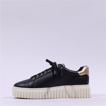 Marco Tozzi Unila Platform Side-Zip - Black Gold