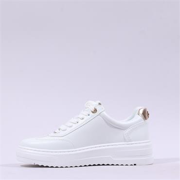 Marco Tozzi Vinova Side-Zip Trainer - White Combi