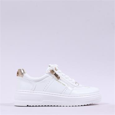 Marco Tozzi Vinova Side-Zip Trainer - White Combi