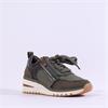 Marco Tozzi Virga Side Zip Wedge Trainer - Khaki Combi