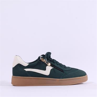 Marco Tozzi Bargi Side Zip Trainer - Forest Green