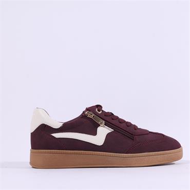 Marco Tozzi Bargi Side Zip Trainer - Wine Combi