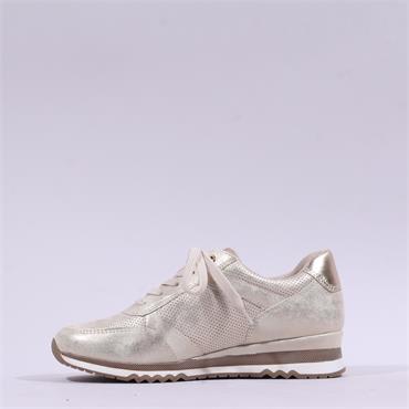 Marco Tozzi Bonallo Side Zip Trainer - Dune Metallic